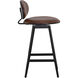 Ember 35 inch Bravo Cognac Swivel Counter Stool, Swivel